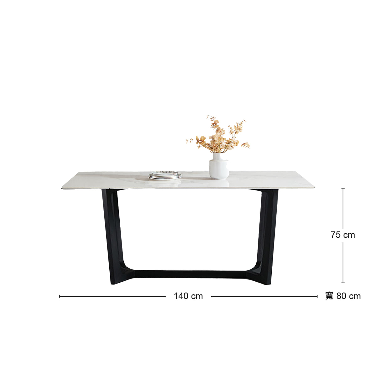 《銀標福利品》TORROX 岩板餐桌 140公分