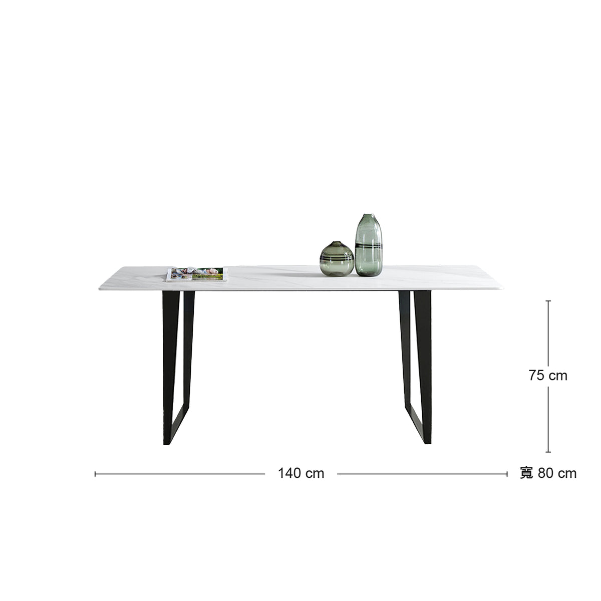 《銀標福利品》FORLI 岩板餐桌 140公分