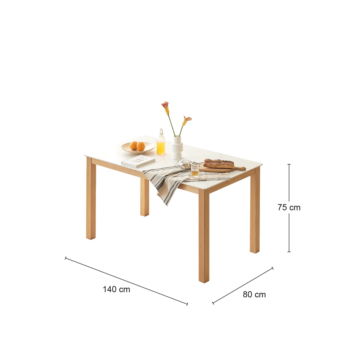 RIMINI 岩板實木餐桌