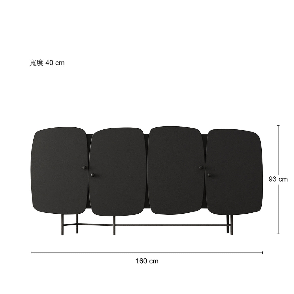 《銅標福利品》SILES 四門餐邊櫃 160 公分