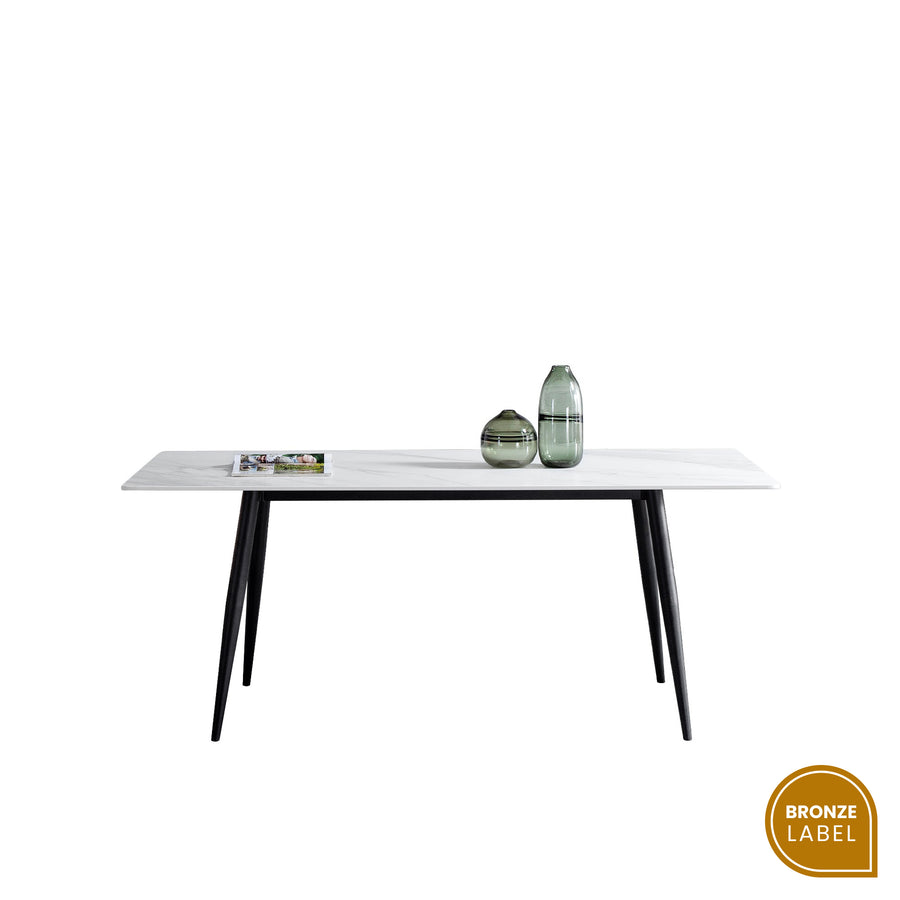 《銅標福利品》FORLI 岩板餐桌 A型腳座 馬肚型 140公分