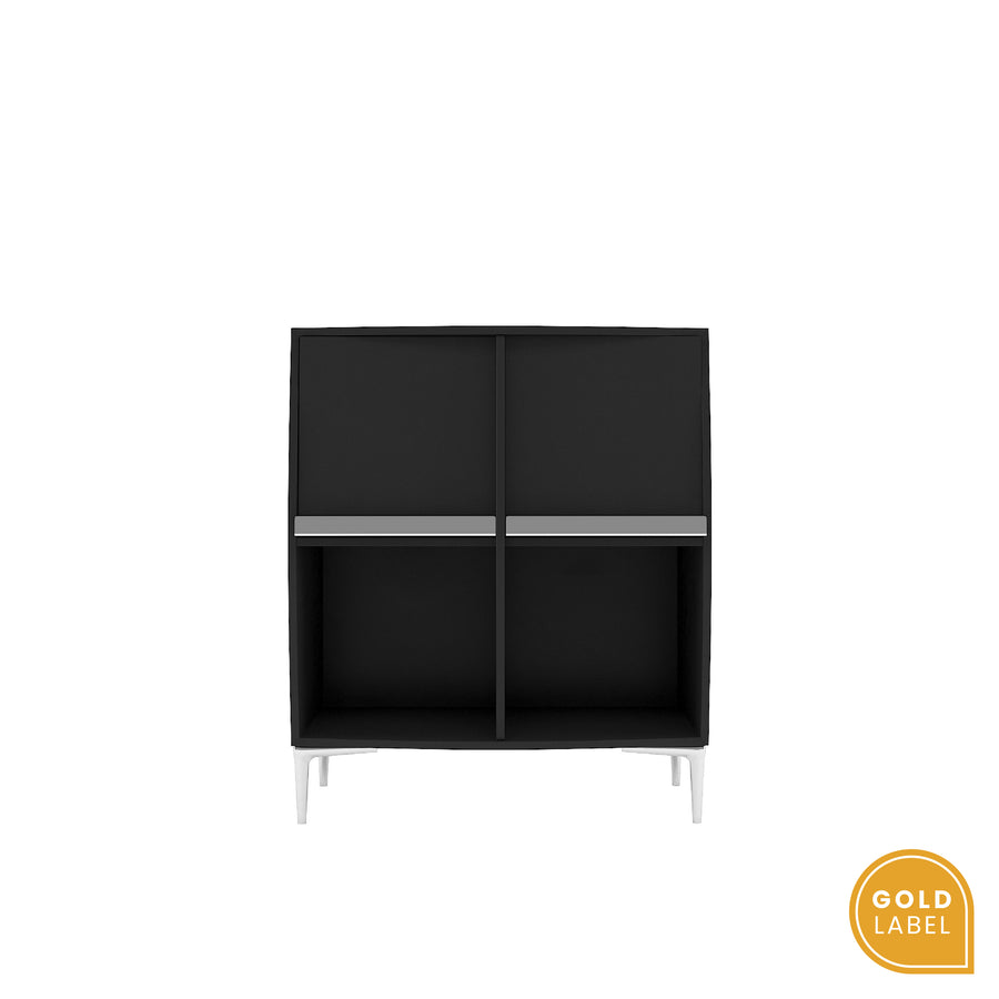 《金標福利品》FALLON 四格收納櫃 黑色